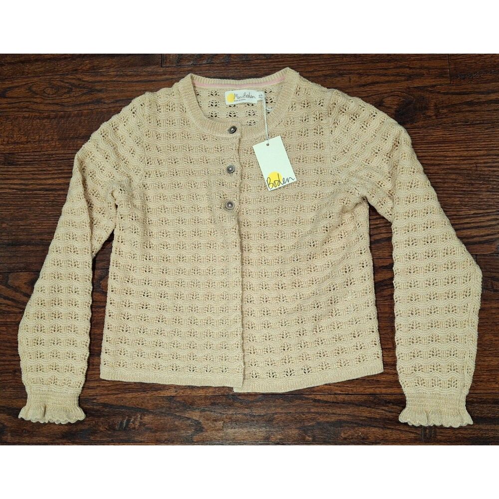 Mini Boden Cardigan Long Sleeve Sweater Kids Girls Size 8-9Y
